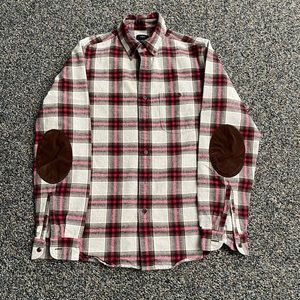 Small J. Crew Flannel with elbow patches